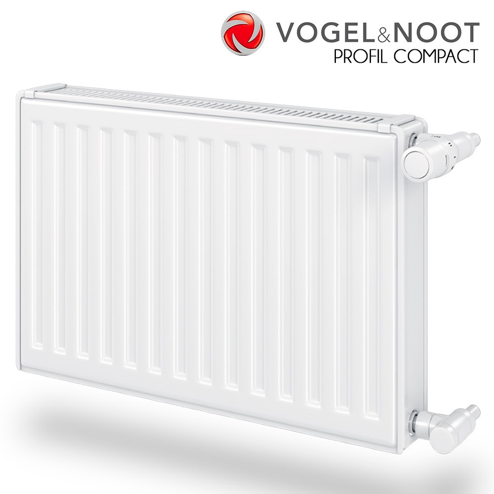 Сталеві радіатори Vogel&Noot Profil Compact висота 500 мм, бокове підключення, тип 22