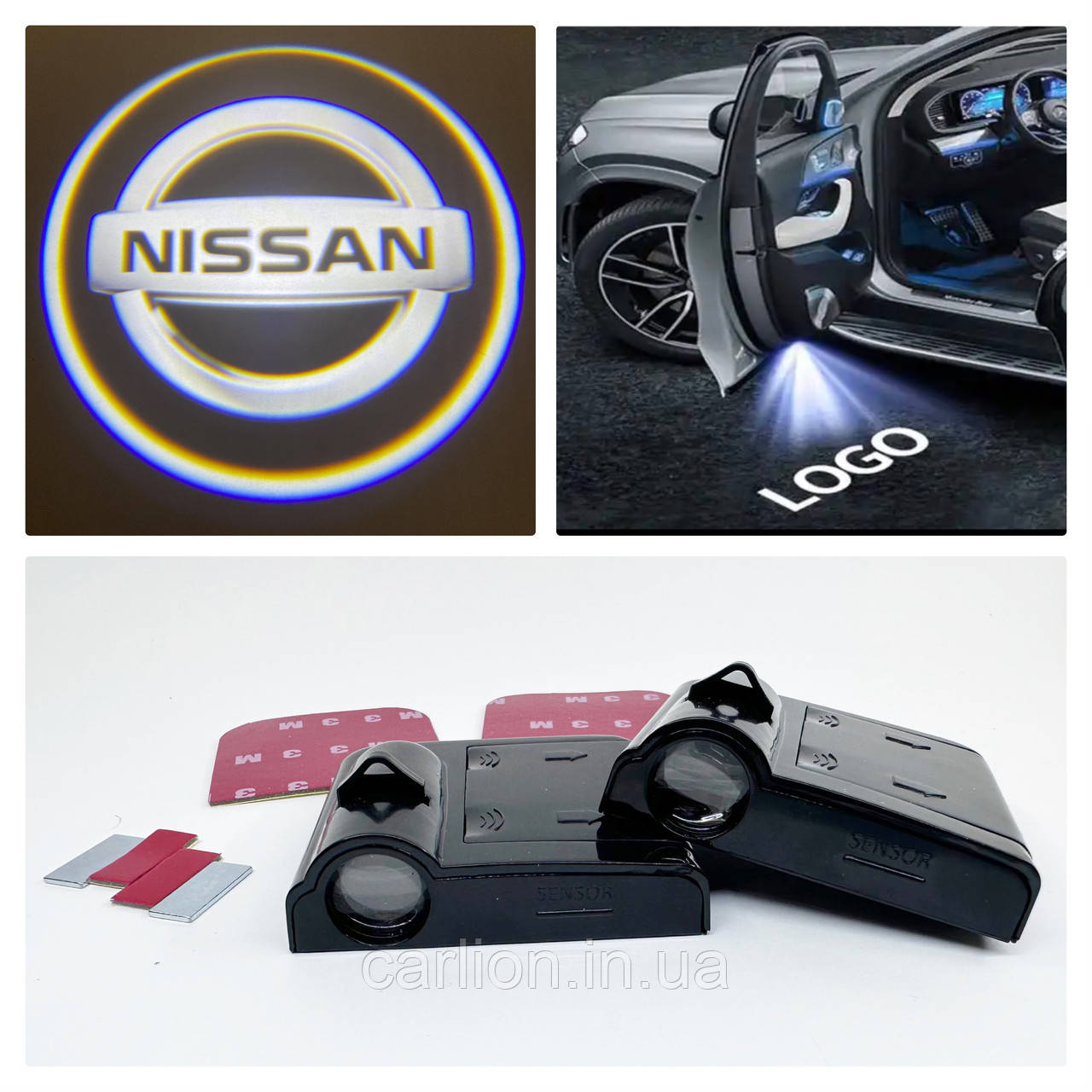 Логотип підсвічування двері Нісан Lazer door logo light NISSAN