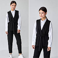 Комплект для дівчинки-желетка і штани слоучі тм Prity Kids розмір 164 см