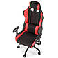Крісло ковш для комп'ютера Drake червоно-чорне з регулюванням підлокітників, фото 3