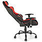 Крісло ковш для комп'ютера Drake червоно-чорне з регулюванням підлокітників, фото 5