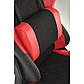 Крісло ковш для комп'ютера Drake червоно-чорне з регулюванням підлокітників, фото 8