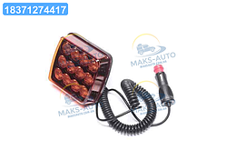 Маяк проблисковий помаранчевий LED, 12/24V, Кабель 3,5 м (JUBANA) 453706019 UA46