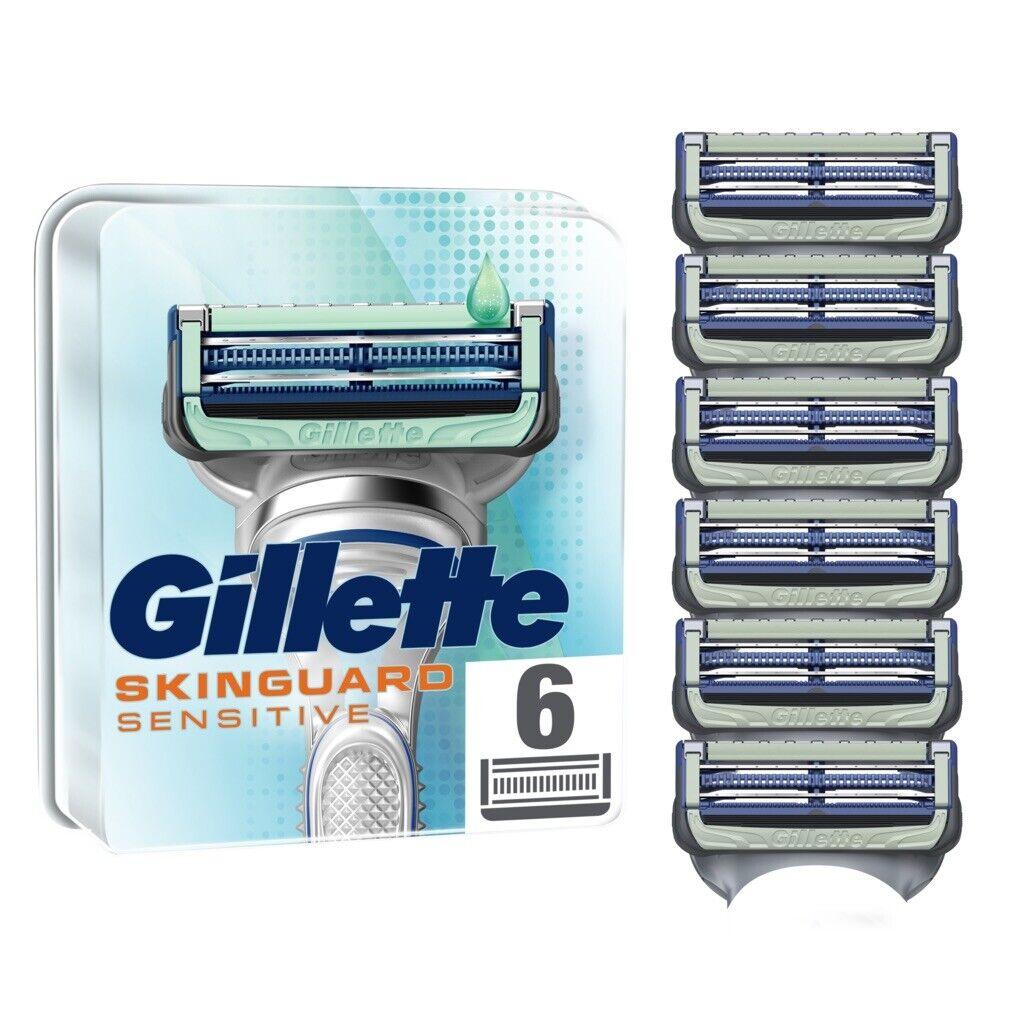 Сменные кассеты Gillette Skinguard Sensitive (6шт.) - фото 1 - id-p4754937