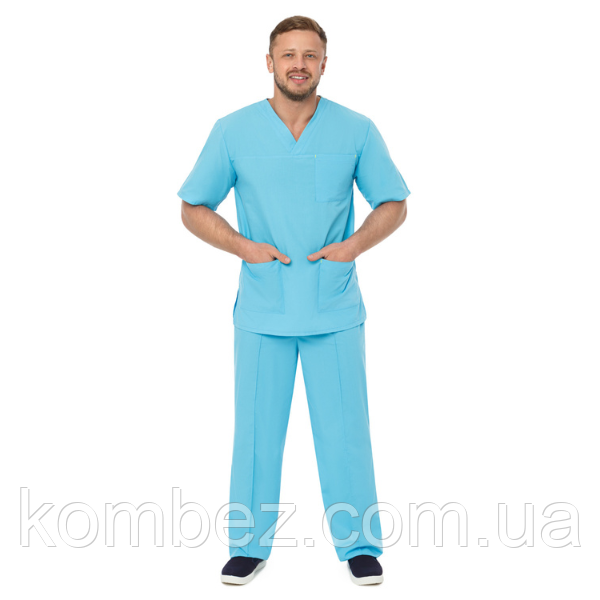 Костюм хірурга чоловічий "Лазур"