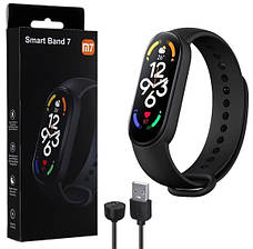 Розумний фітнес браслет смарт годинник Smart Band M7 Чорний, фото 6