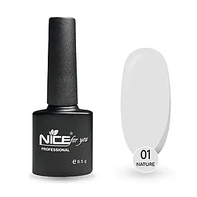 Рідкий гель Liquid gel Nature Pearl №1 Nice for you Молочний 8.5 г