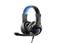 Ігрові навушники з мікрофоном HAVIT HV-H2031d Black/Blue USB + 3.5мм