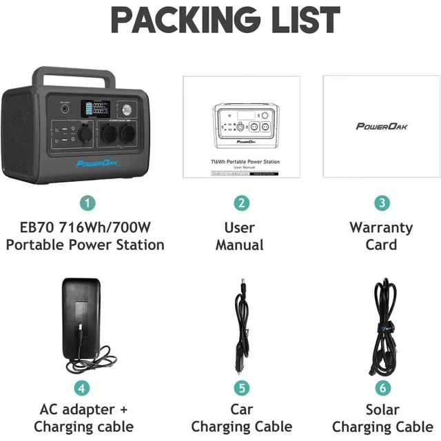 Bluetti PowerOak EB70 