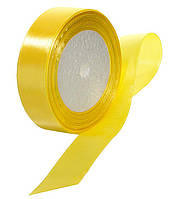 Стрічка атласна 25 мм (жовта)