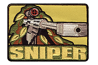 Патч велкро Снайпер - Sniper Morale Patch размер 9 см х 6.5 см Rotcho США