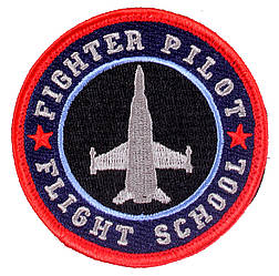 Патч нашивка Fighter Pilot Flight School (Rotcho) USA