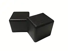 Заглушка зовнішня пластикова для шкільних парт 25*25мм. Комплектуючі для парт, стільців, шкільних меблів