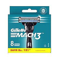 Картриджі для бритви Gillette Mach 3, 8 шт.