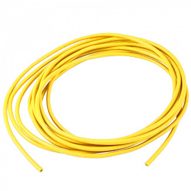 Провід силіконовий QJ 12 AWG (жовтий), 1 метр