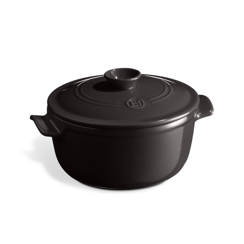 Каструля з кришкою Emile Henry Flame ceramic 2.5 л Charcoal (794525)