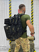 Тактический рюкзак 45 л многофункциональный black MTK ВТ7860 TS