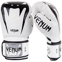 Боксерские перчатки стрейчевые Venum, битки для бокса, перчатки для единоборств, белые