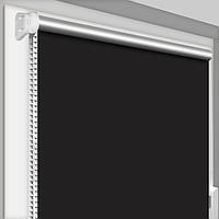 Рулонна штора Блекаут Сільвер Термо 305 чорний відкритого типу Чорний besta mini