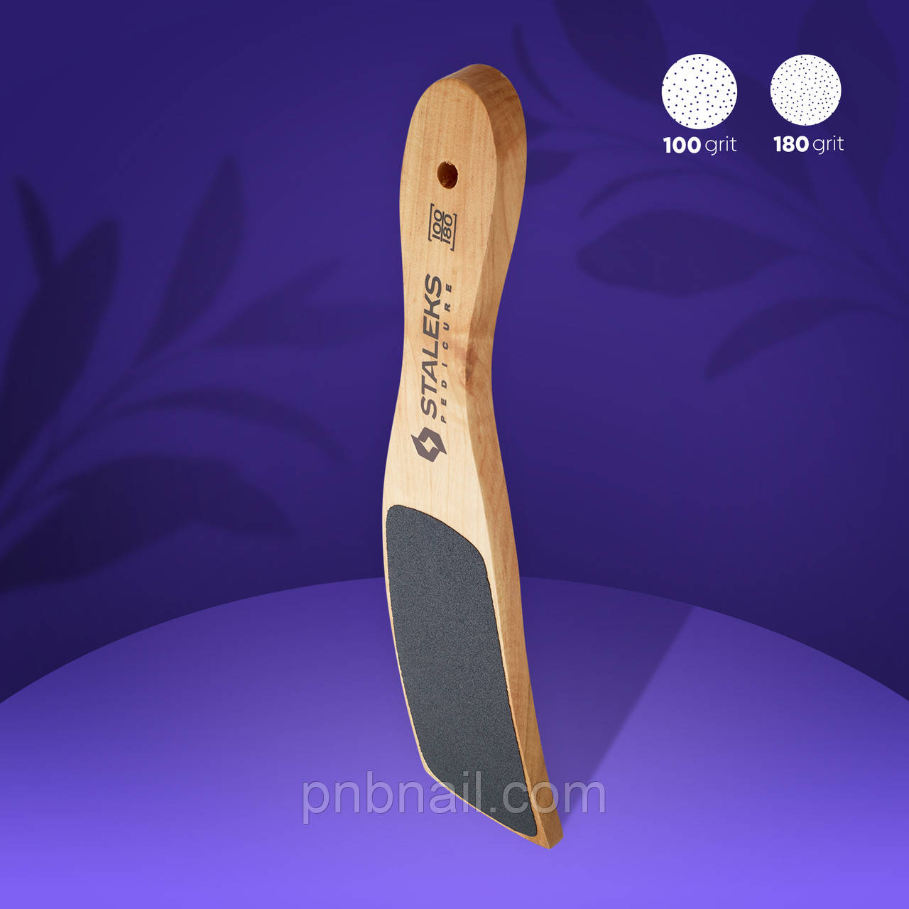 Пилка для ніг дерев'яна педикюрна Staleks Beauty & Care 10 Тип 2 (100/180), фото 1