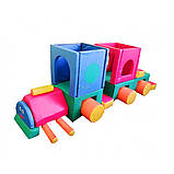 М'який ігровий модуль-трансформер Паровозик великий (17 елементів), фото 2