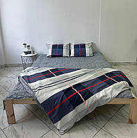 Комплект постельного белья Бязь голд люкс Разноцветный с узорами Семейный размер 220х240, 2 пододеяльника