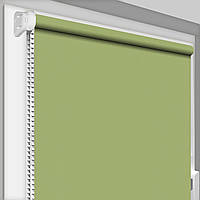 Рулонная штора ТМ "DecoSharm" Блэкаут Акрил 205 открытого типа Трава 450 x 1700 мм