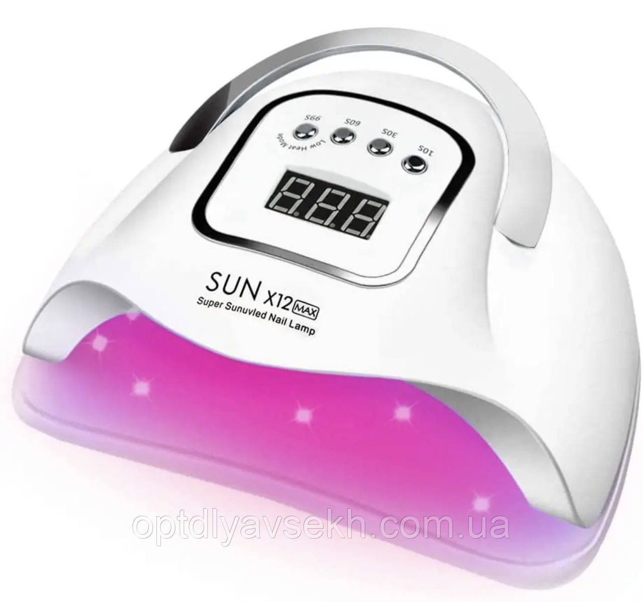 Лампа Sun X12 MAX на 280 Вт. (UV/LED) з дисплеєм, для сушіння нігтів (для всіх видів покриттів)