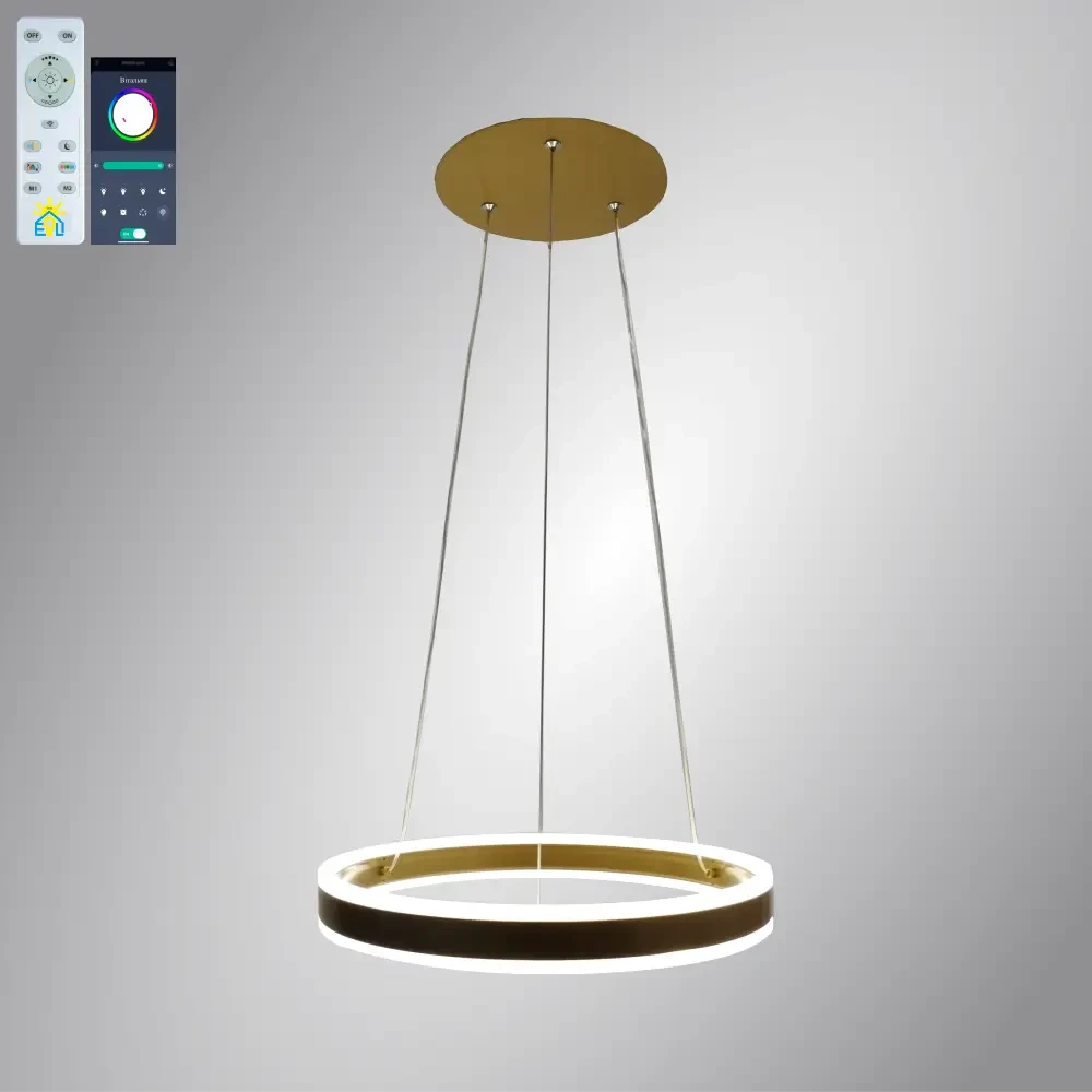 Люстра світлодіодна  STELLA 64W GOLD Підвісна люстра, фото 1