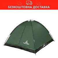 Палатка двухместная Totem Summer 2 (v2) однослойная UTTT-019 (палатка для военных зеленая двухместная)