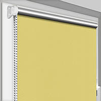 Рулонная штора Блэкаут Сильвер Термо 059 желтый открытого типа Besta Mini