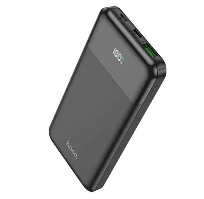 Павербанк Power Bank зі швидкою зарядкою HOCO J102 10000mAh USB/Type-C, 20W чорний