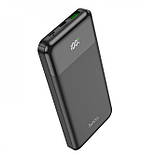 Павербанк Power Bank зі швидкою зарядкою HOCO J102 10000mAh USB/Type-C, 20W чорний, фото 3