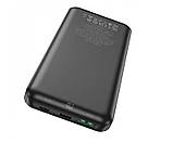 Павербанк Power Bank зі швидкою зарядкою HOCO J102 10000mAh USB/Type-C, 20W чорний, фото 4
