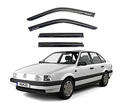 Дефлекторы окон ветровики Volkswagen Passat B3/B4 сед 1988-1996 (скотч) AV-Tuning