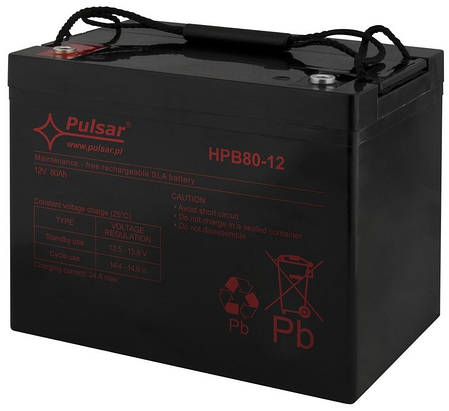 Акумулятор Pulsar HPB80-12 80Ah/12V AGM, фото 2