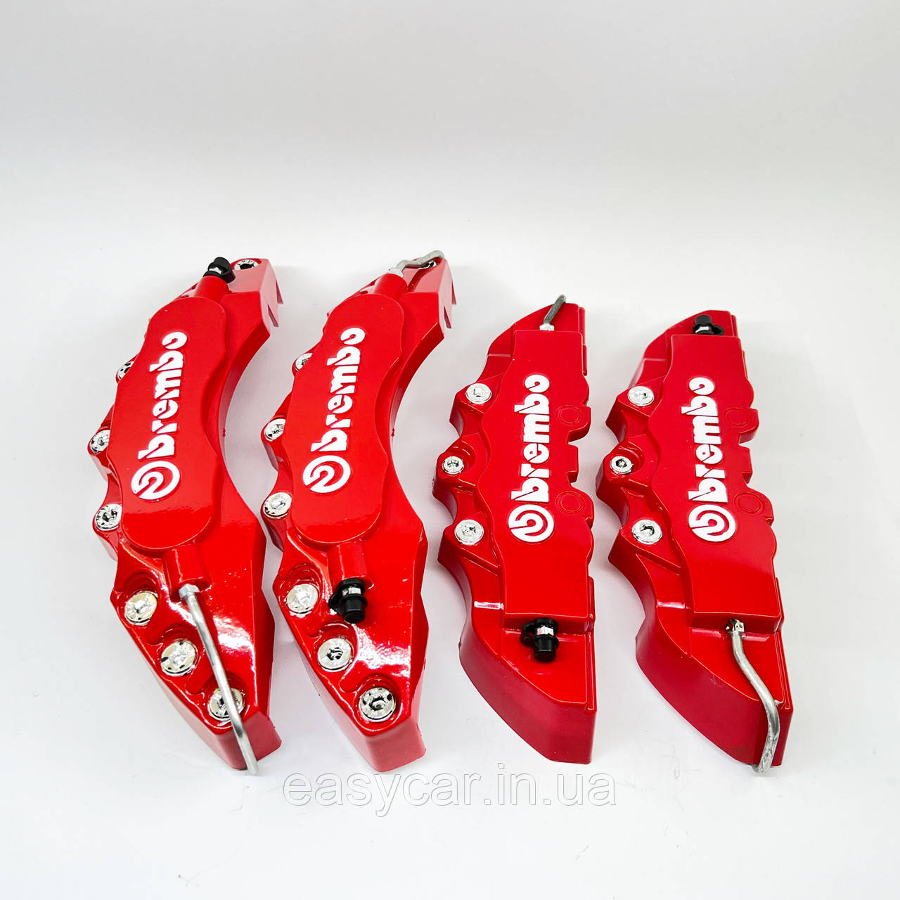 Декоративні накладки на гальмівні супорта "BREMBO" ЧЕРВОНІ R19-21, фото 1