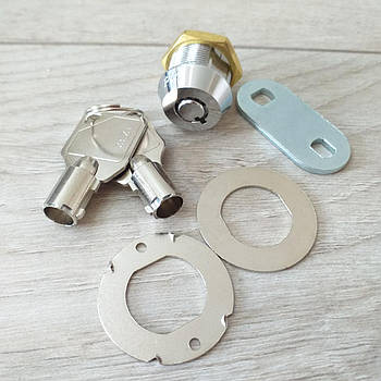 Замок для меблів/поштових ящиків/магазинних комірок/автоматів Сріблястий (KG-10680)