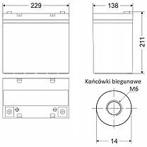 Акумулятор Pulsar HPB55-12 55Ah/12V AGM, фото 3