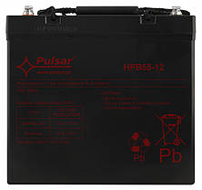 Акумулятор Pulsar HPB55-12 55Ah/12V AGM, фото 2