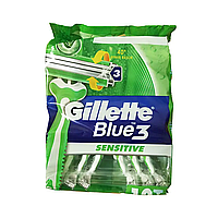 Одноразовая бритва Gillette Blue 3 Sensitive, 12 шт.