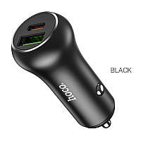 АЗП Hoco Z38 Resolute PD20W+QC3.0 car charger \ black