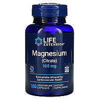 Магний (цитрат), Magnesium (citrate), Life Extension, 160 мг, 100 капсул