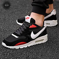 Стильні кросівки кеди кроси взуття для спорт фітнес-залу бігу Air Max 2023 Black and Red Edition