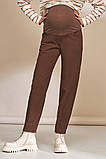Стильні штани МОМ для вагітних LONE TR-33.023 кавові, фото 5