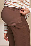Стильні штани МОМ для вагітних LONE TR-33.023 кавові, фото 6