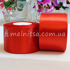 Атласна стрічка 5 см, №26 червона