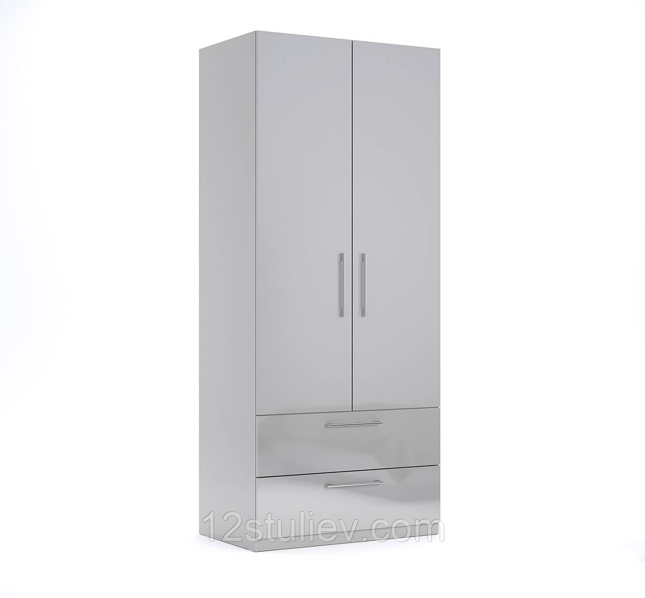 Шафа 2Д2Ш Меггі Сірий глянець Шиншила Миро-Марк, фото 1