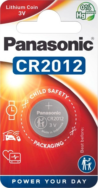 Дисковая батарейка PANASONIC Lithium Cell 3V CR2012 - фото 1 - id-p278808177