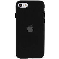 Защитный чехол для Iphone 8 черный Silicone Case Full Protective (AA)